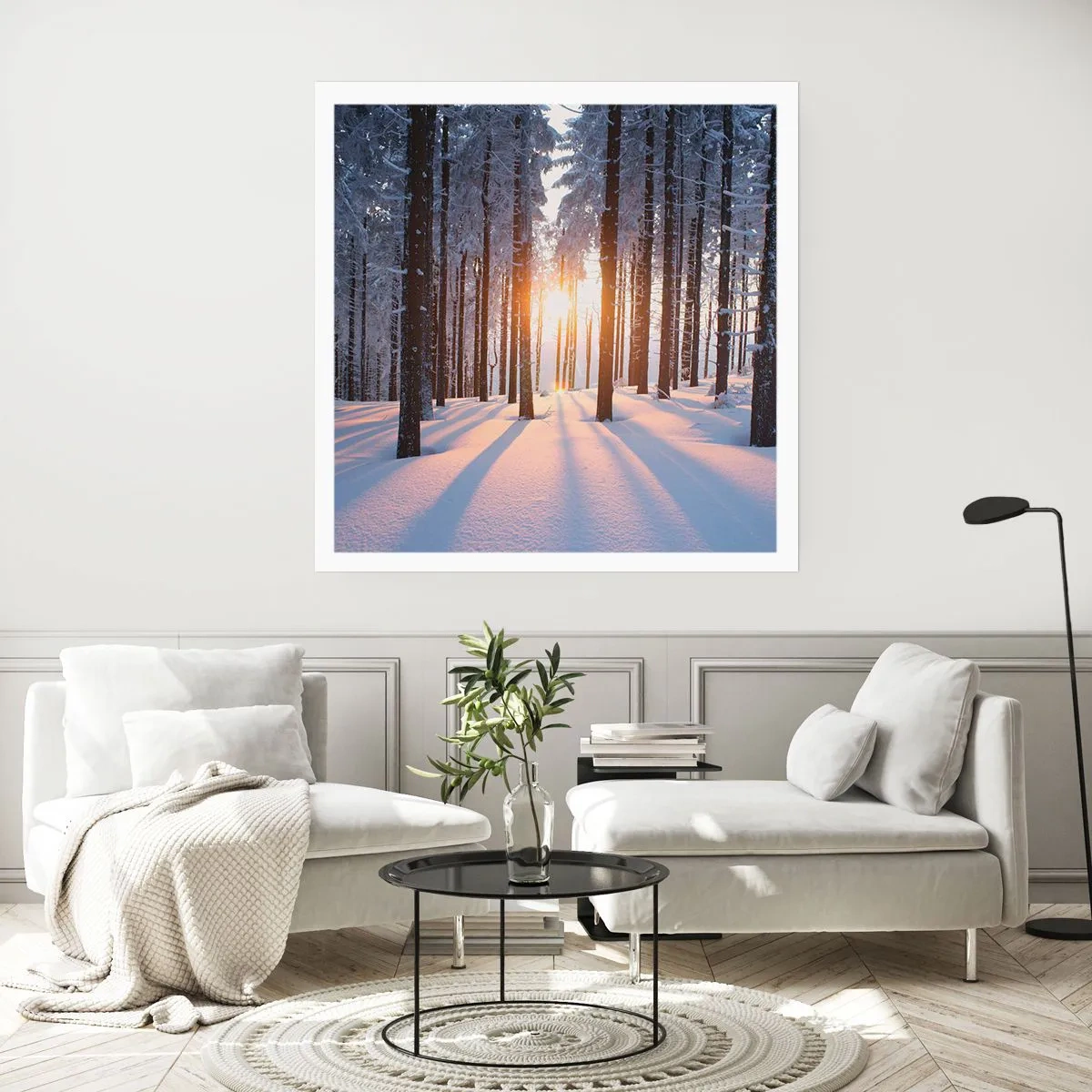 Póster - Claramente en blanco y negro - 40x40 cm