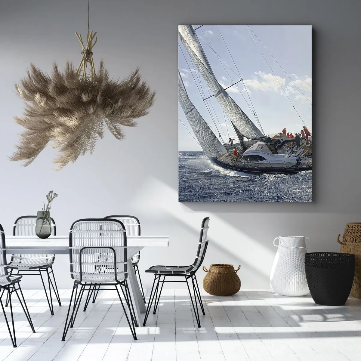 Cuadro sobre lienzo - Impresión de Imagen - Que gane el mejor - 55x100 cm