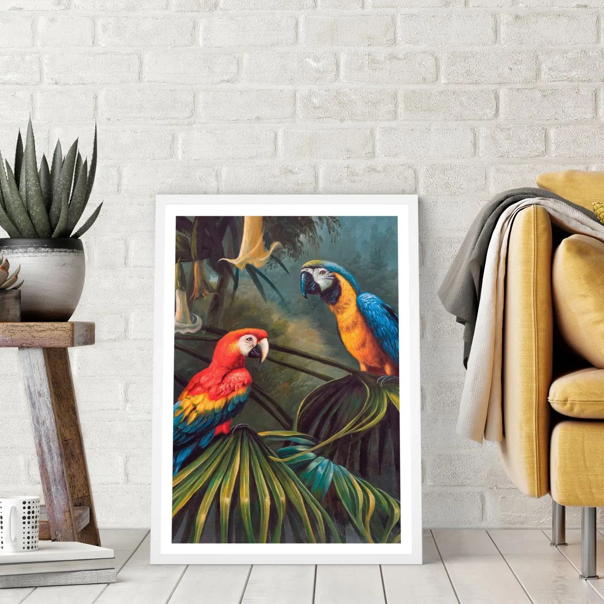 Póster en marco blanco - Romanticismo en los trópicos - 61x91 cm