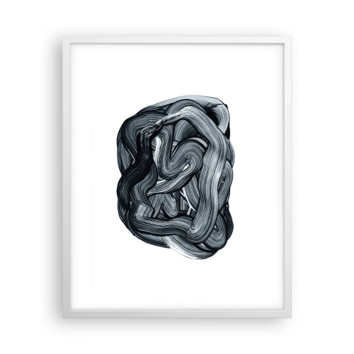 Póster en marco blanco - No es tan sencillo - 40x50 cm