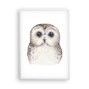 Póster en marco blanco - Mírame a los ojos - 70x100 cm