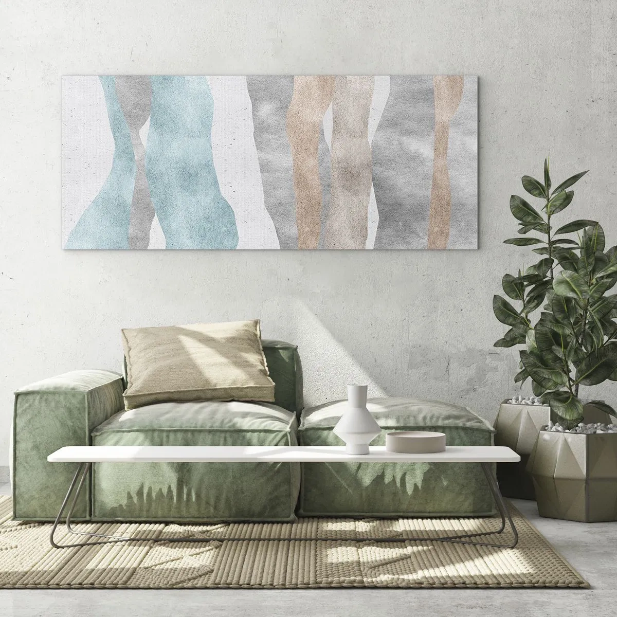 Cuadro sobre vidrio - Impresiones sobre Vidrio - Un estudio de la cercanía - 100x40 cm