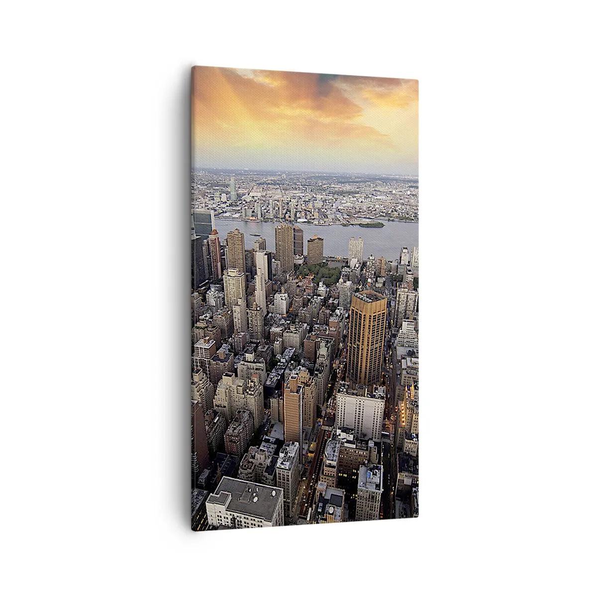 Cuadro sobre lienzo - Impresión de Imagen - El corazón palpitante de nuestro tiempo - 55x100 cm