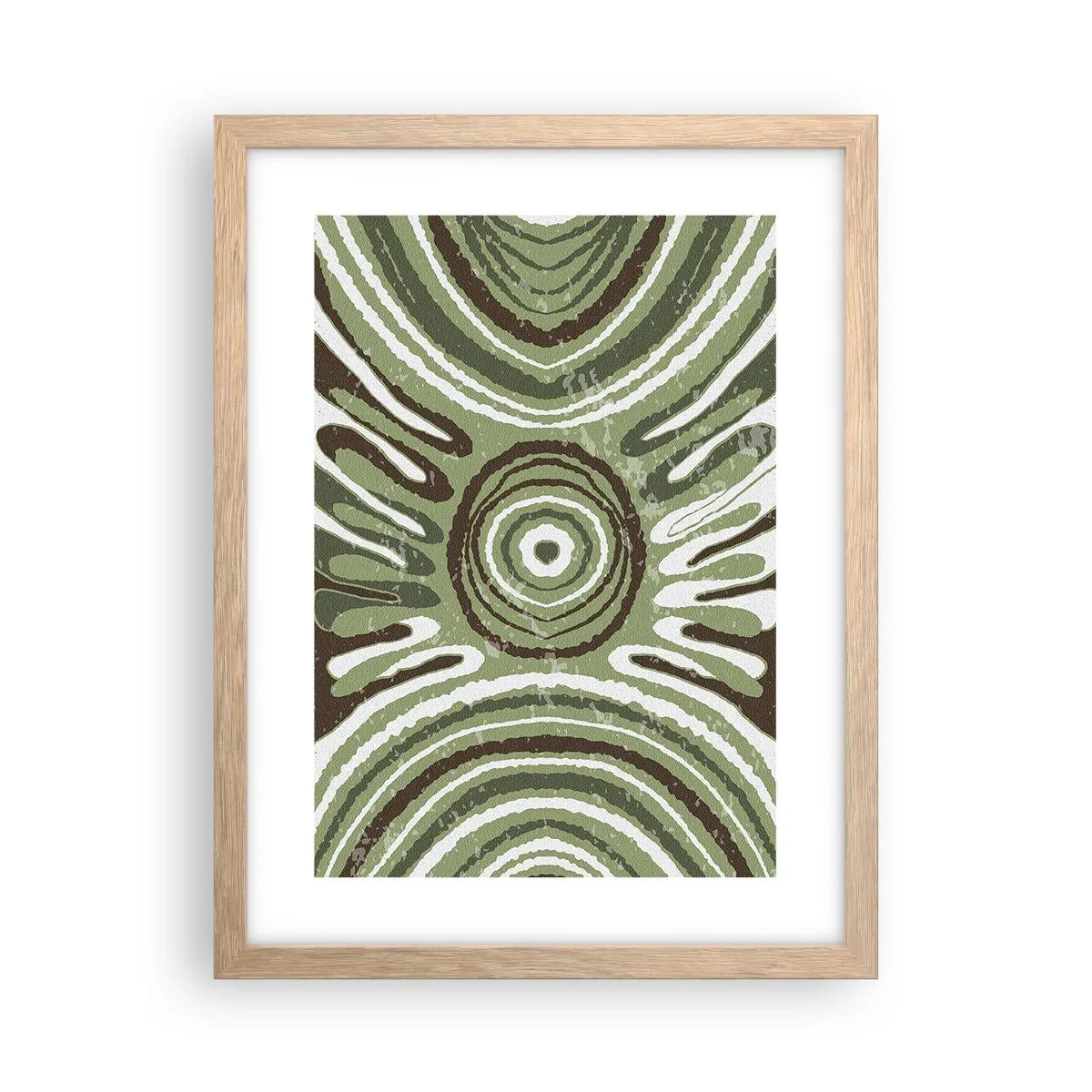 Póster en marco roble claro - Explosión de emociones - 30x40 cm