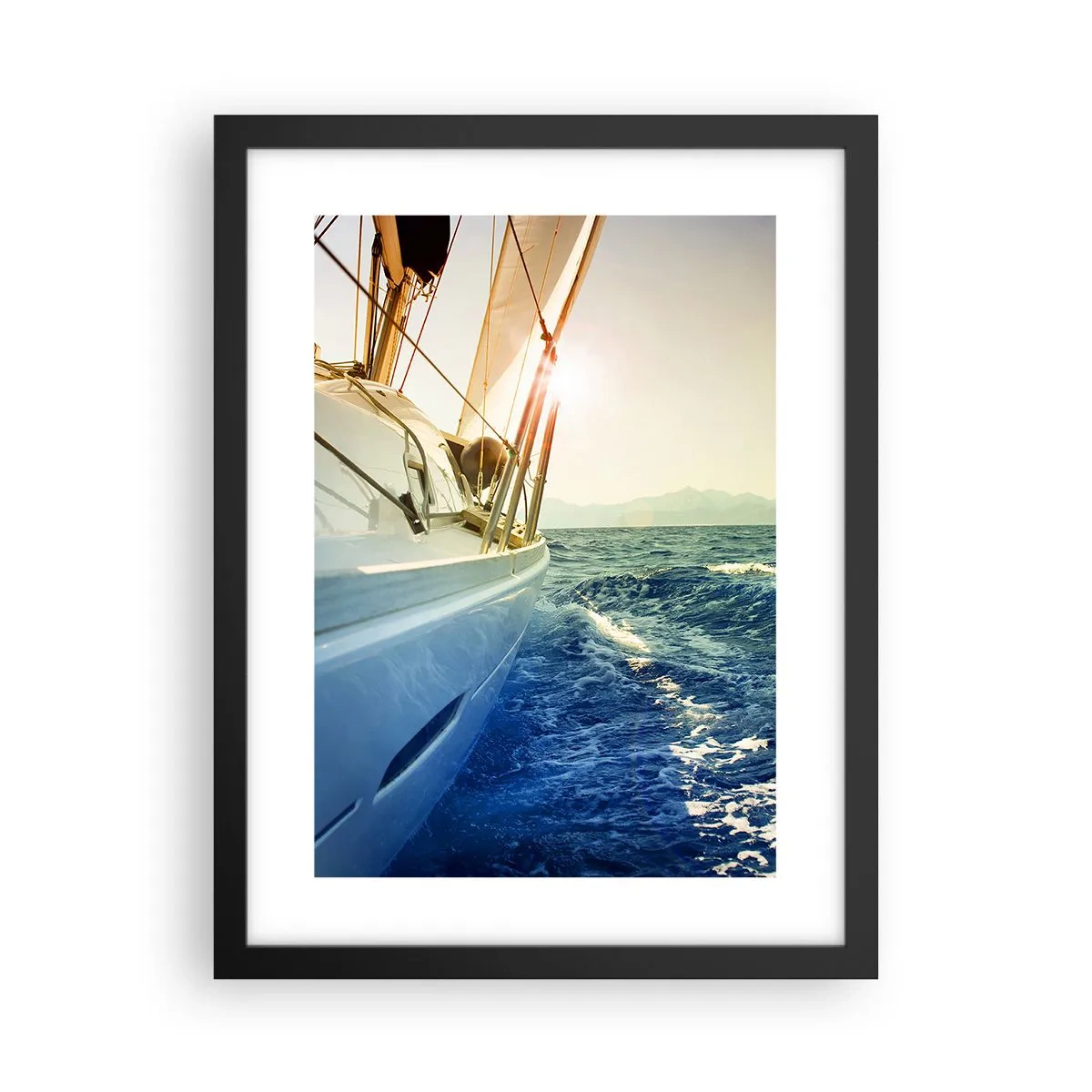 Póster en marco negro - Para una aventura - 30x40 cm