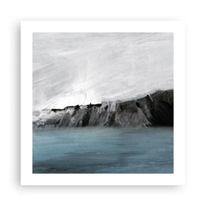 Póster - Agua - tierra: un choque de elementos - 50x50 cm