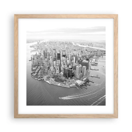 Póster en marco roble claro - ¿Cómo no amar este lugar? - 40x40 cm