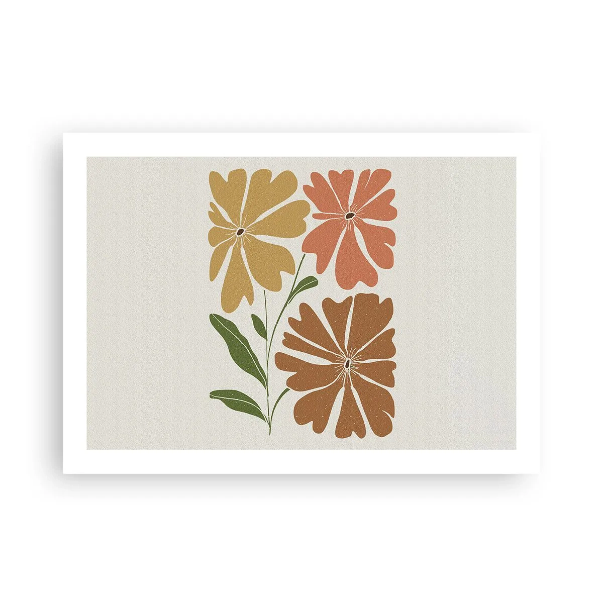 Póster - Naturaleza y geometría - 70x50 cm