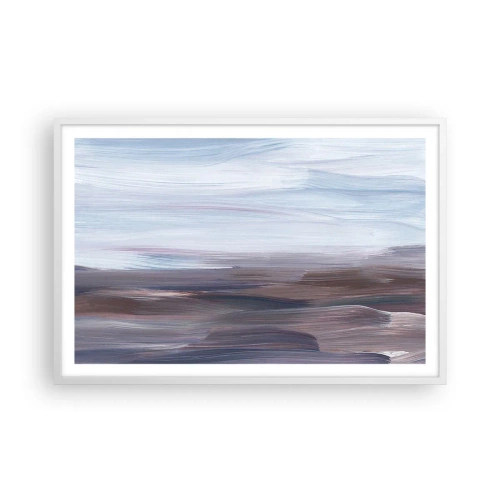 Póster en marco blanco - Elementos: agua - 91x61 cm