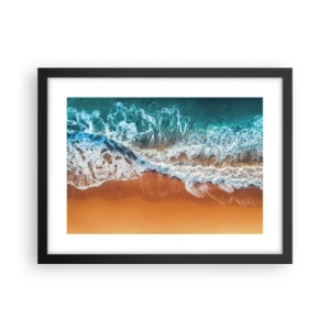 Póster en marco negro - Siempre a la par - 40x30 cm