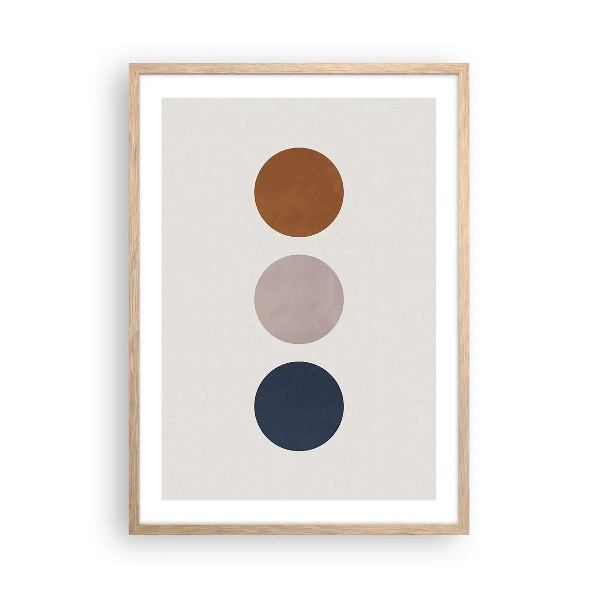 Póster en marco roble claro - Símbolo de perfección - 50x70 cm