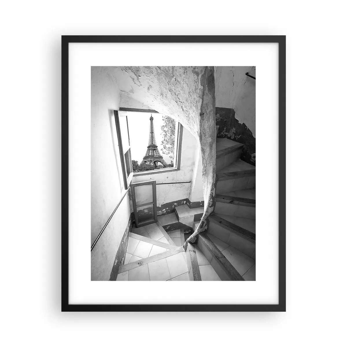 Póster en marco negro - ¡Qué vistas! - 40x50 cm