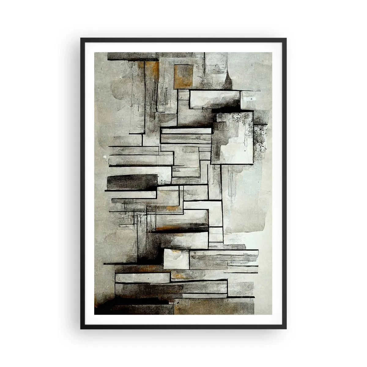 Póster en marco negro - El poder de la sencillez - 70x100 cm