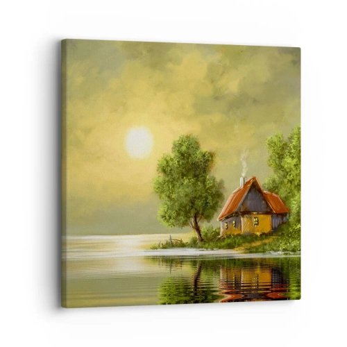 Cuadro sobre lienzo - Impresión de Imagen - Es hermoso, como salido de un cuadro - 30x30 cm