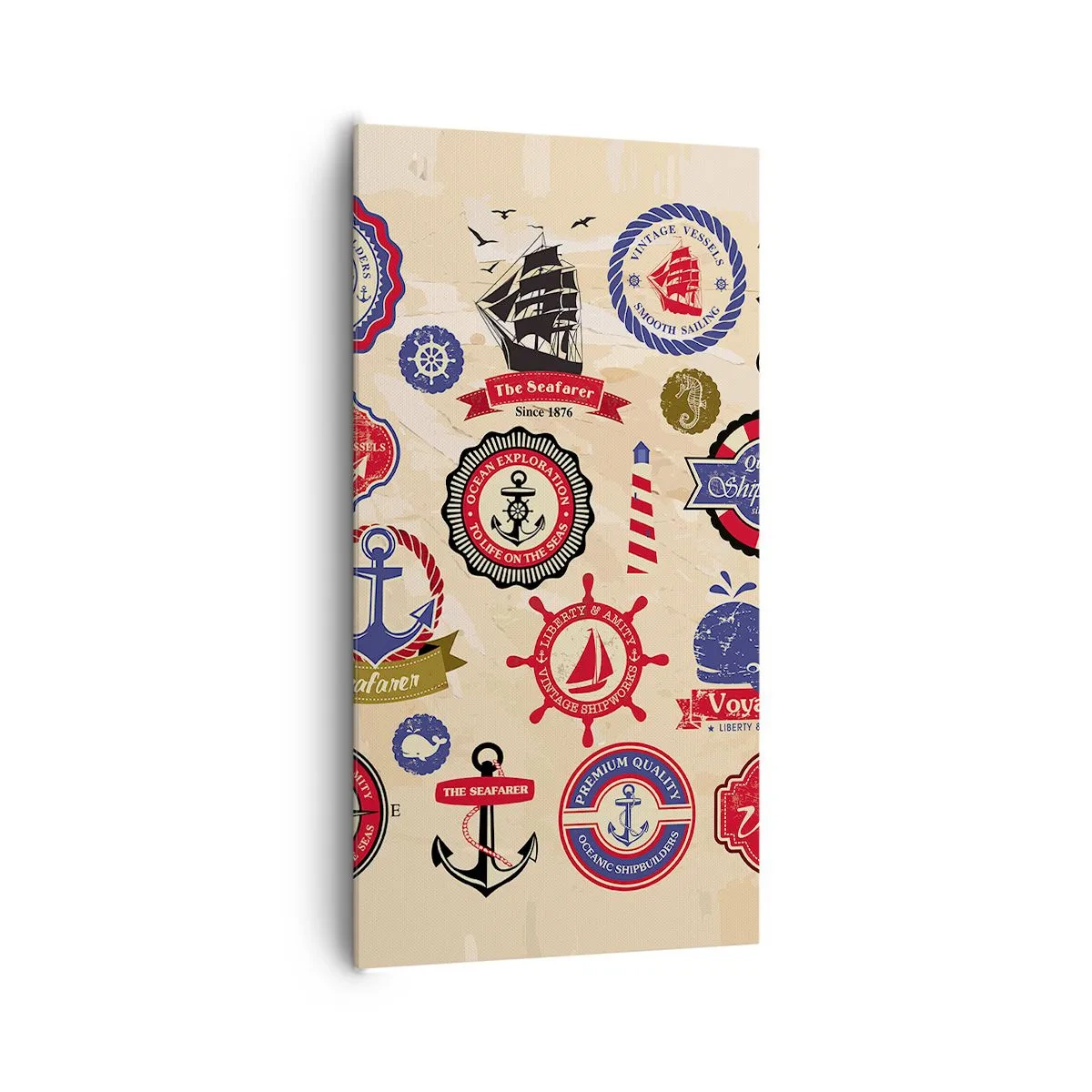 Cuadro sobre lienzo - Impresión de Imagen - Una fraternidad del mar - 65x120 cm