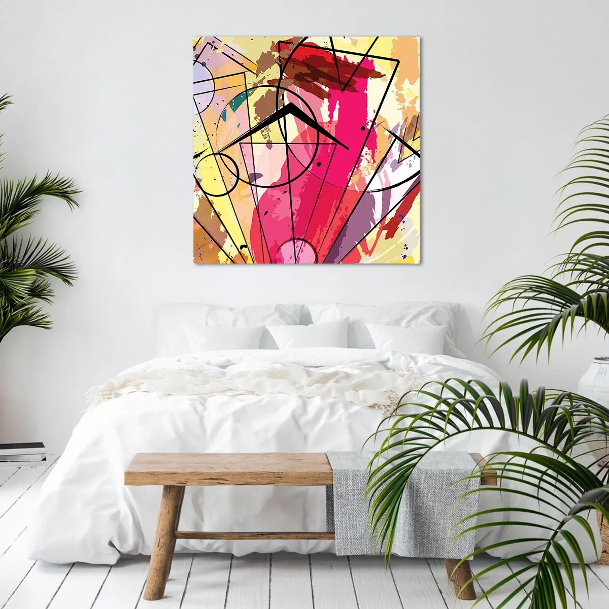 Cuadro sobre lienzo - Impresión de Imagen - Explosión - 70x70 cm