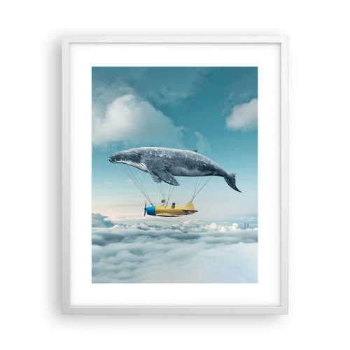 Póster en marco blanco - ¿Por qué no? - 40x50 cm