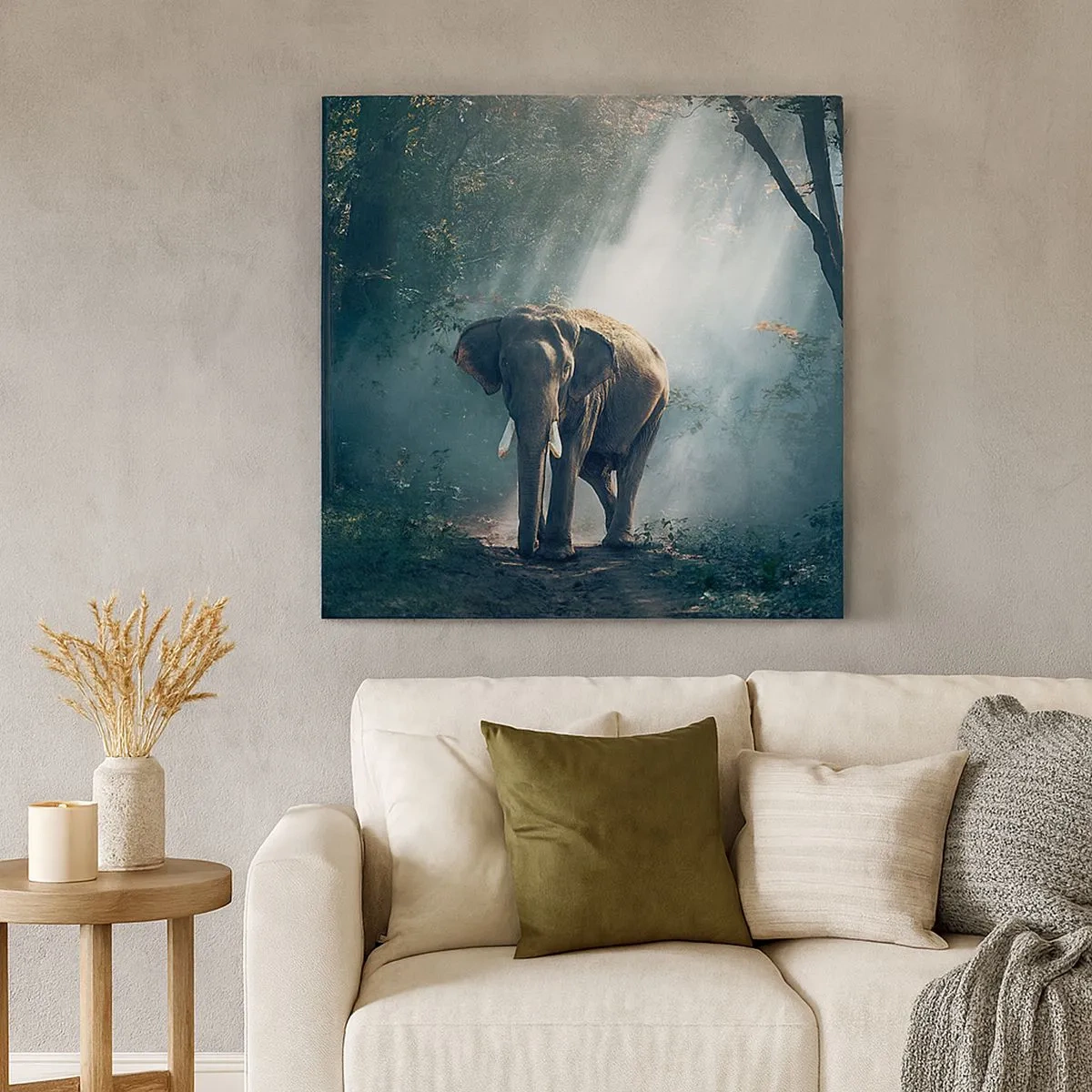 Cuadro sobre lienzo - Impresión de Imagen - Un paseo tranquilo - 30x30 cm