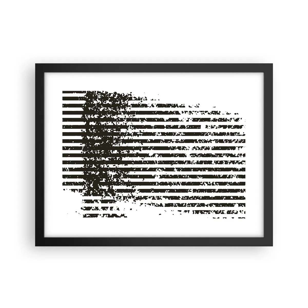Póster en marco negro - Ritmo y ruido - 40x30 cm