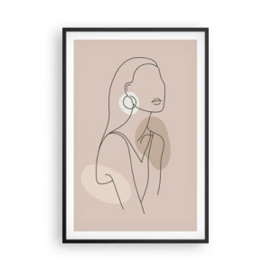 Póster en marco negro - Un icono de la inocencia - 61x91 cm