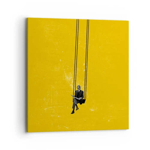 Cuadro sobre lienzo - Impresión de Imagen - Un día como cualquier otro - 70x70 cm