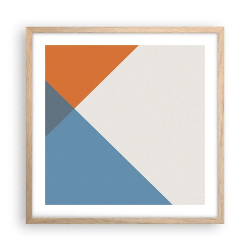 Póster en marco roble claro - Desde el punto de vista de... - 50x50 cm