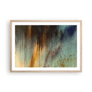 Póster en marco roble claro - Una composición colorista no accidental - 70x50 cm