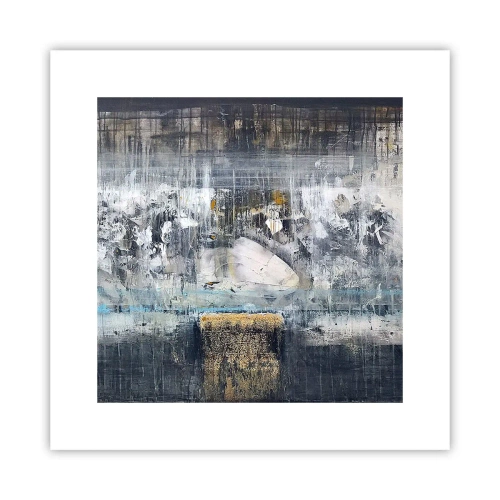 Póster - Hielo abstracto - 30x30 cm