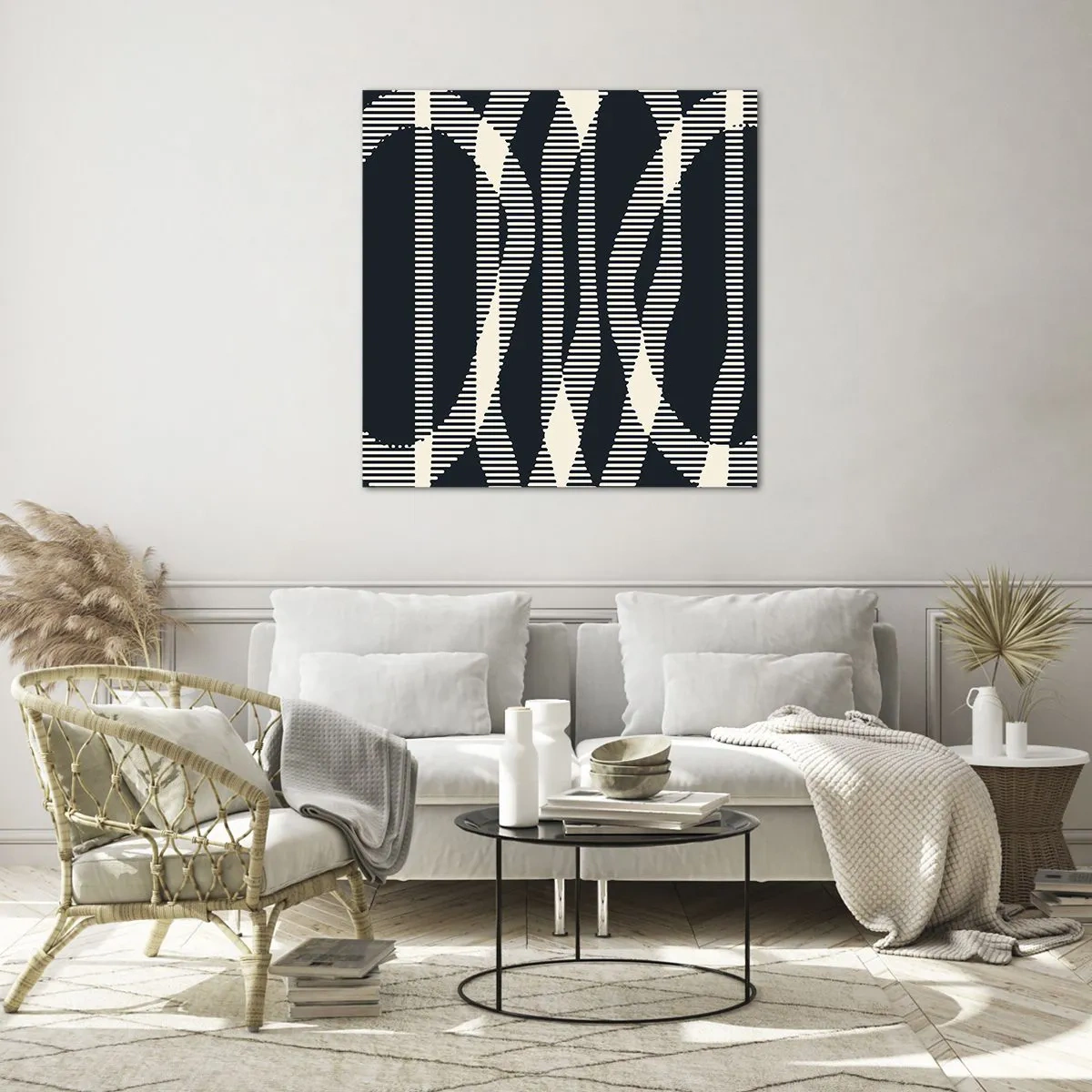 Cuadro sobre vidrio - Impresiones sobre Vidrio - Un intento de romper la oscuridad - 50x50 cm