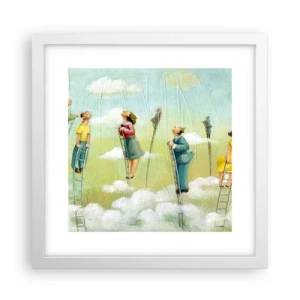 Póster en marco blanco - Sigue tu sueño - 30x30 cm