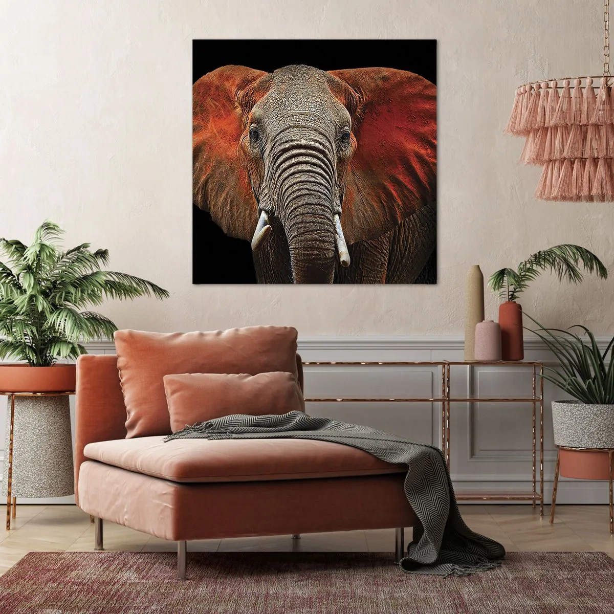 Cuadro sobre lienzo - Impresión de Imagen - Soy salvaje, ¿y tú? - 60x60 cm