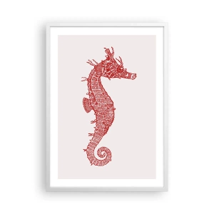 Póster en marco blanco - Una intrincada creación - 50x70 cm