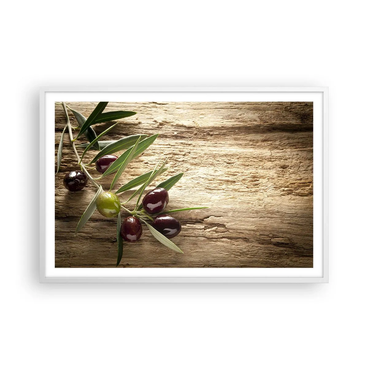 Póster en marco blanco - Directamente de la naturaleza - 91x61 cm