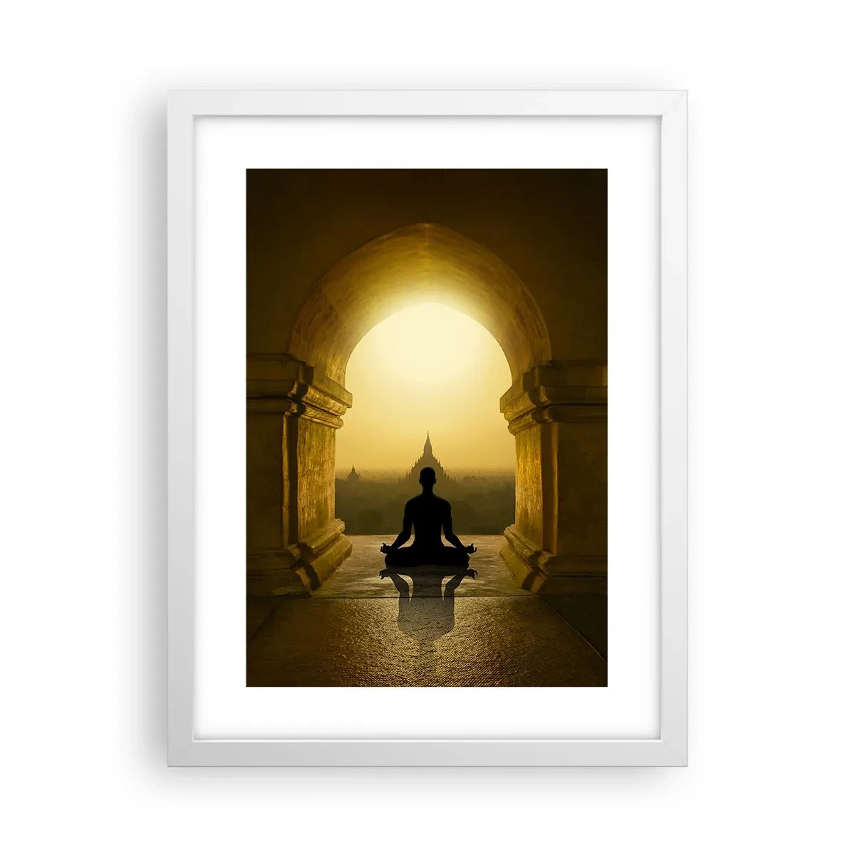 Póster en marco blanco - Armonía total - 30x40 cm