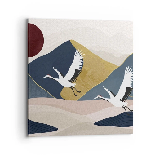 Cuadro sobre lienzo - Impresión de Imagen - Y el día ha vuelto a pasar volando - 70x70 cm