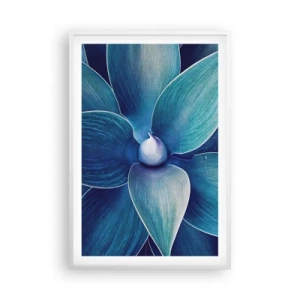 Póster en marco blanco - Azul del cielo - 61x91 cm