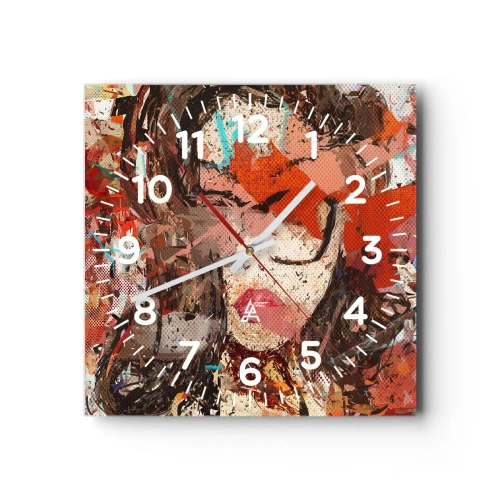Reloj de pared - Reloj de vidrio - Nadie sabe cómo eres realmente - 40x40 cm