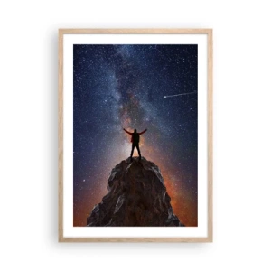 Póster en marco roble claro - ¡El poder está conmigo! - 50x70 cm