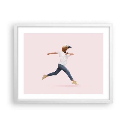 Póster en marco blanco - Una pizca de absurdez - 50x40 cm