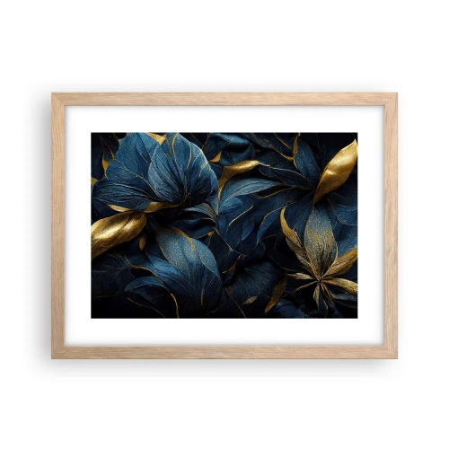 Póster en marco roble claro - Forradas de oro - 40x30 cm