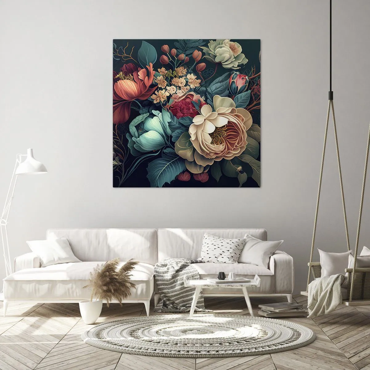 Cuadro sobre lienzo - Impresión de Imagen - Encanto del siglo XIX - 70x70 cm