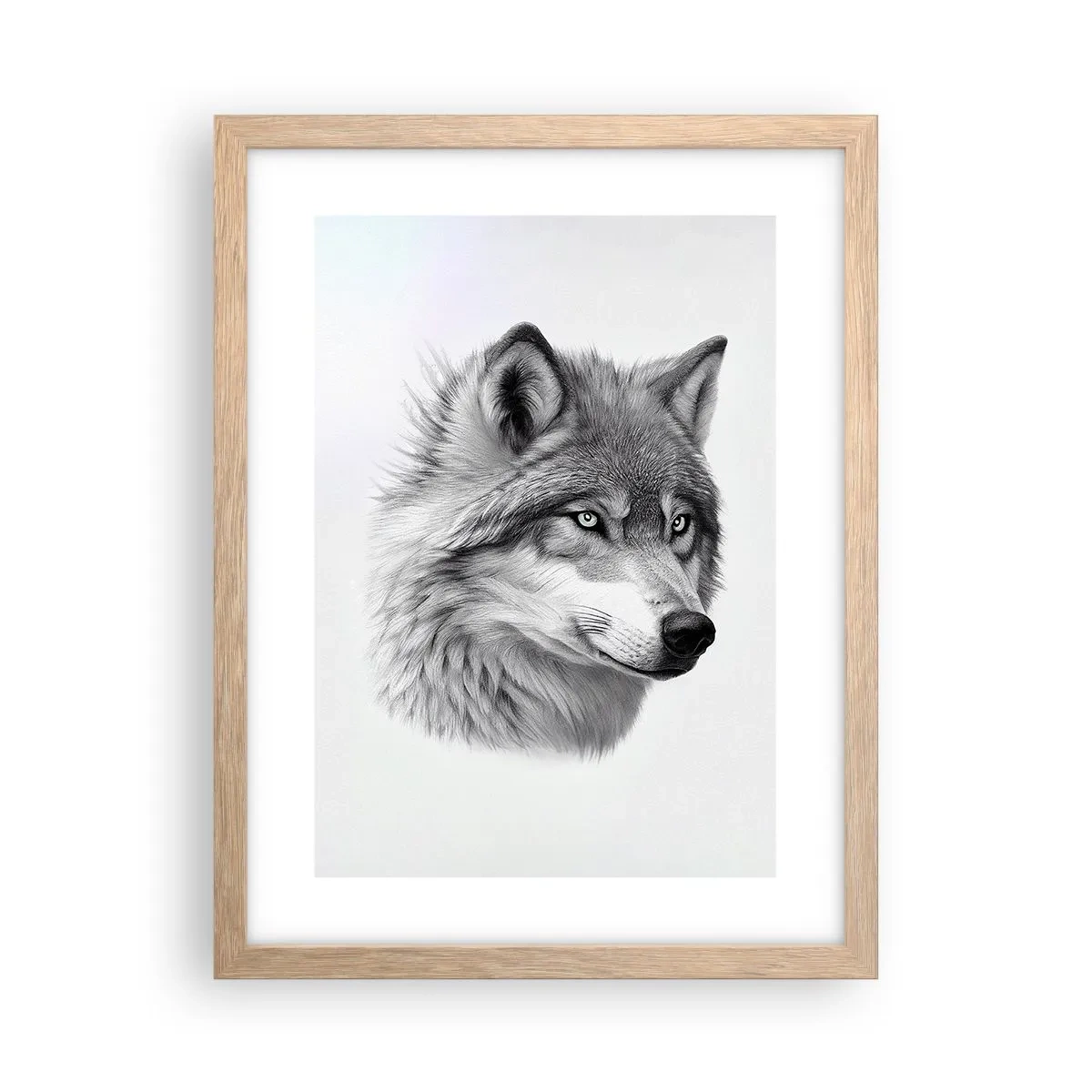 Póster en marco roble claro - Alfa - sin duda - 30x40 cm