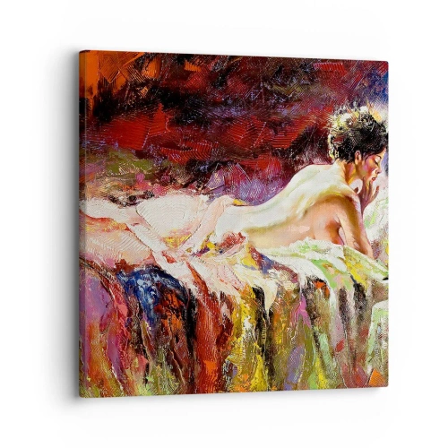 Cuadro sobre lienzo - Impresión de Imagen - Una Venus reflexiva - 30x30 cm