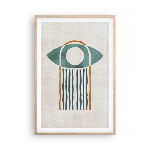 Póster en marco roble claro - Signos y rituales - 61x91 cm