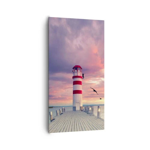 Cuadro sobre lienzo - Impresión de Imagen - Hora de ir al puerto - 65x120 cm