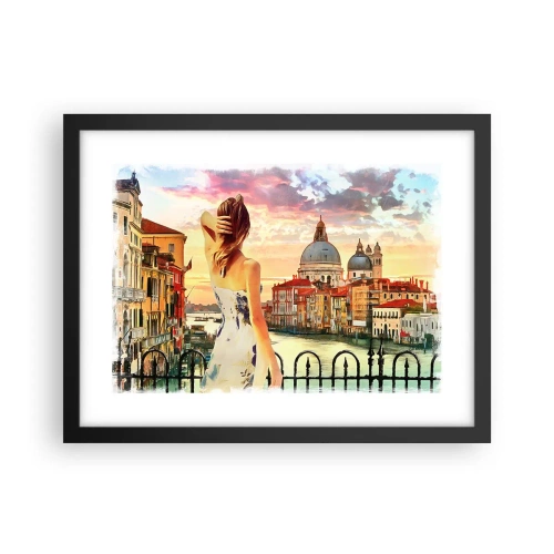 Póster en marco negro - Escapada de fin de semana - 40x30 cm