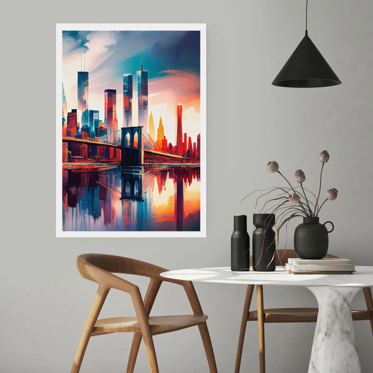 Póster - Nueva York siempre luce - 30x40 cm