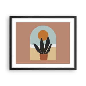 Póster en marco negro - Pequeñas alegrías - 50x40 cm