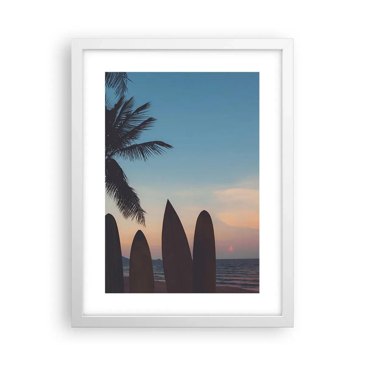 Póster en marco blanco - Mañana también disfrutaremos - 30x40 cm