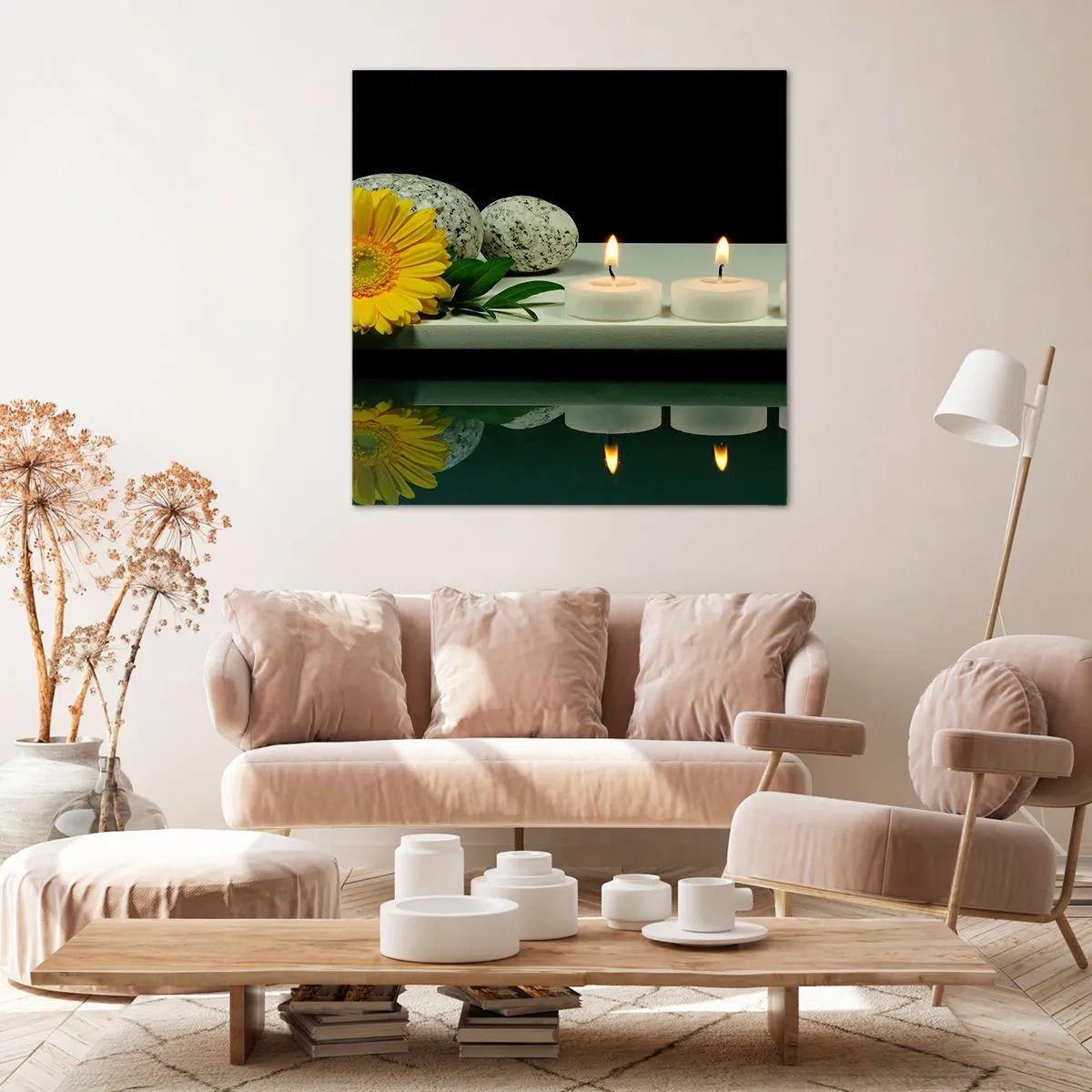 Cuadro sobre lienzo - Impresión de Imagen - Calmar los sentidos - 40x40 cm